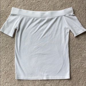 Cropped off the shoulder shirt